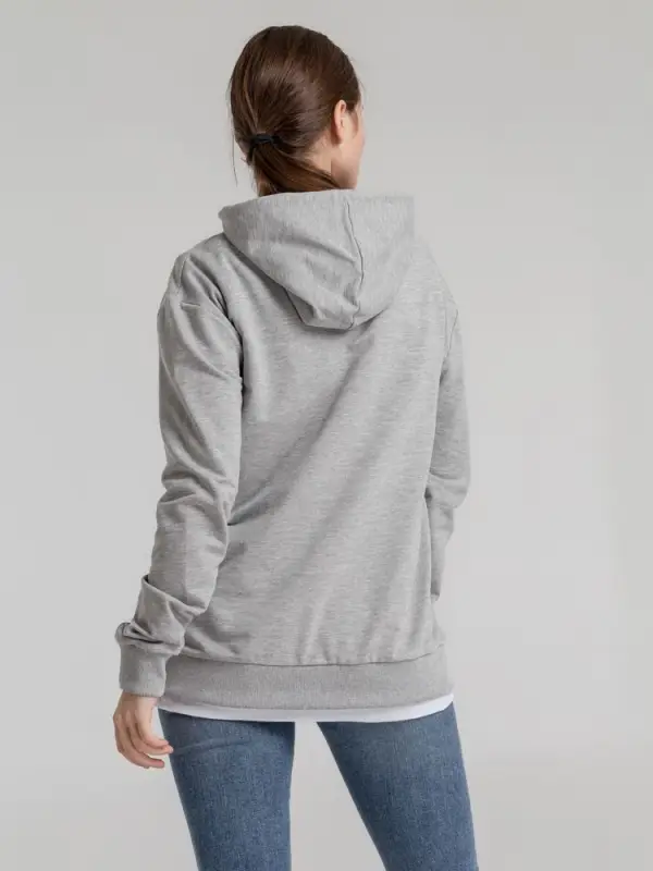 Толстовка с капюшоном Unit Kirenga серый меланж, размер S Толстовка с капюшоном Unit Kirenga серый меланж, размер S