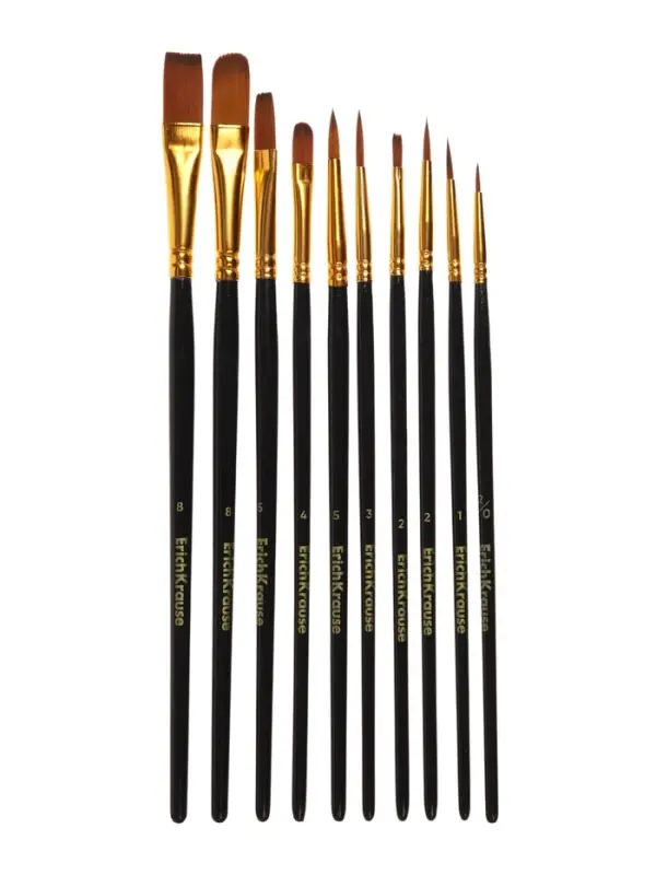 Набор кистей 10 штук Art Spirit, чёрный