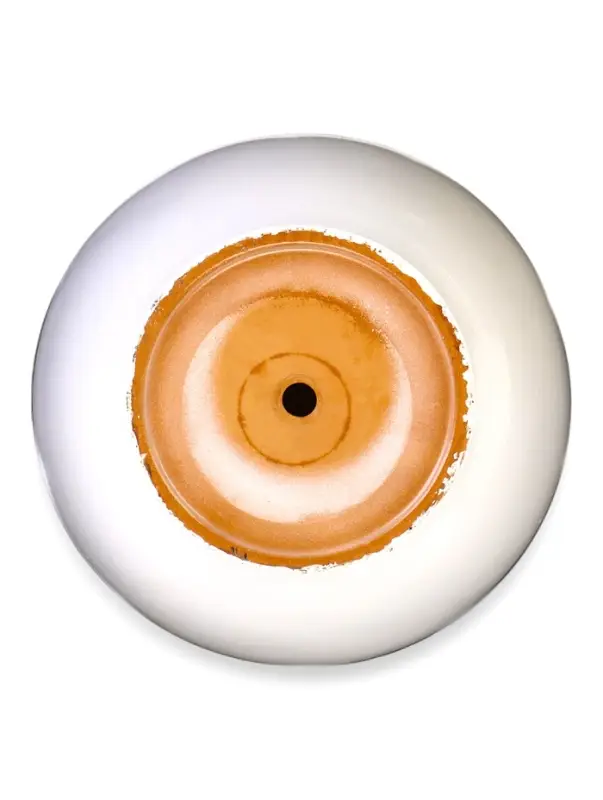 Горшок цветочный поддоном  8 л,  керамика, Лотос белый (М) Горшок цветочный поддоном  8 л,  керамика, Лотос белый (М)