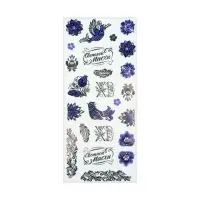 Наклейки для  пасхального декора "Серебряное мерцание"