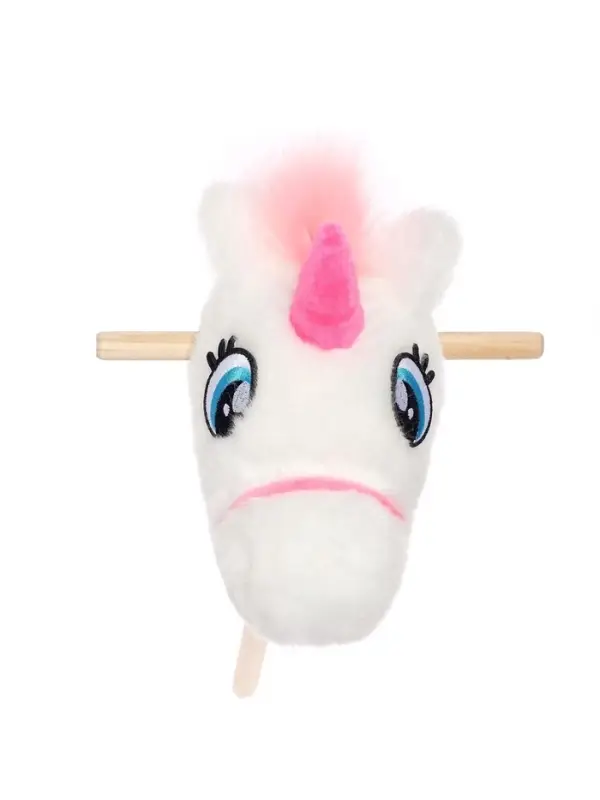 Мягкая игрушка ZABIAKA &laquo;Единорог-скакун&raquo;, на палке, МИКС