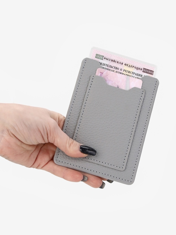 Обложка для автодокументов, цвет голубой