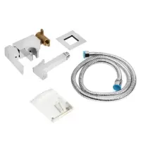 Смеситель с гигиеническим душем ZEIN, картридж керамика 35 мм, латунь, хром