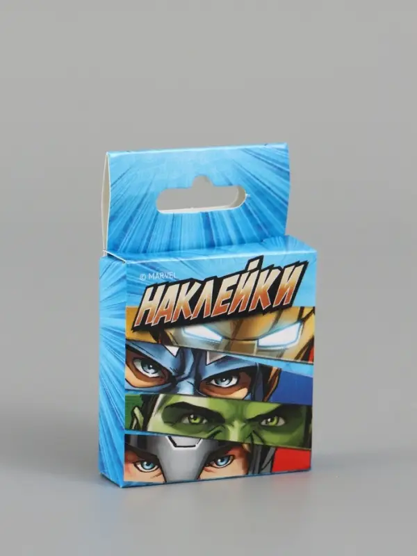 Наклейки для подарков &laquo;Супергерои&raquo;, 42 штуки в коробке, 3 &times; 4 см