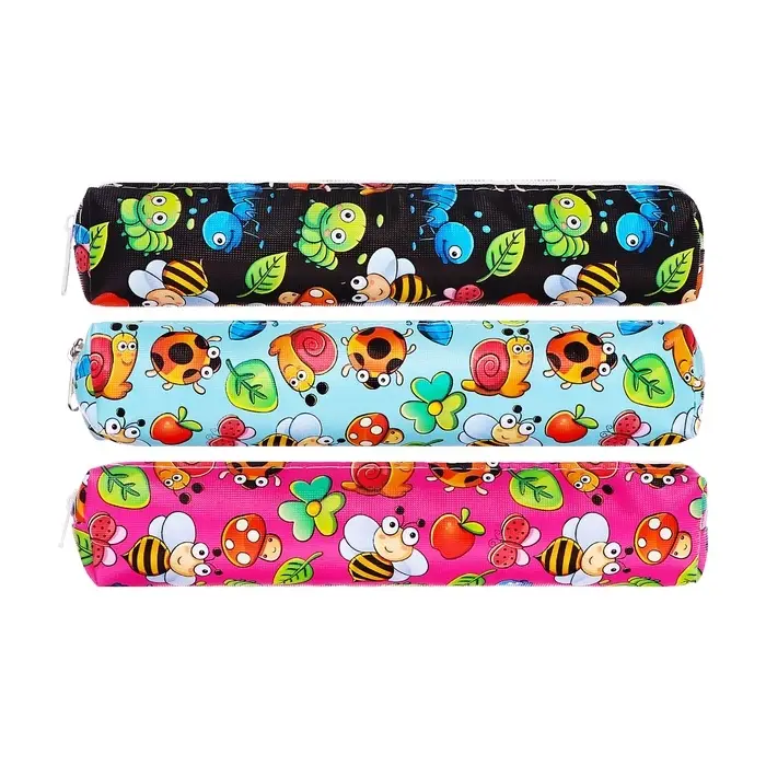 Пенал школьный Пенал школьный "Насекомые", на молнии, МИКС