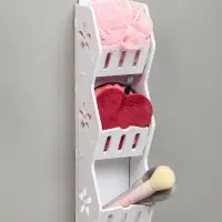 Полка для ванной комнаты, 11&times;9&times;43 см, цвет белый