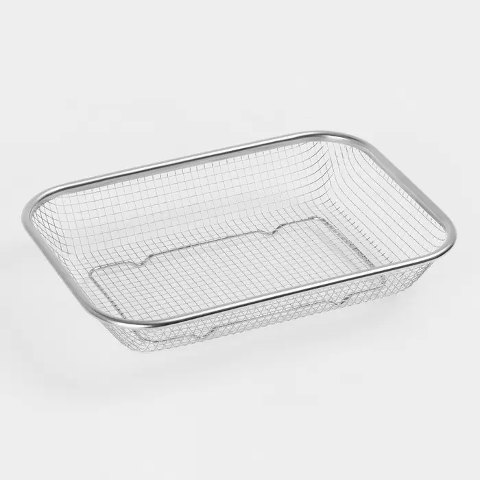 Сито-корзинка Доляна, 30&times;22 см, 201 нержавеющая сталь, серебристое
