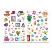 Наклейки &laquo;Наряди куколку. Лучшие подружки&raquo;, 12 стр.