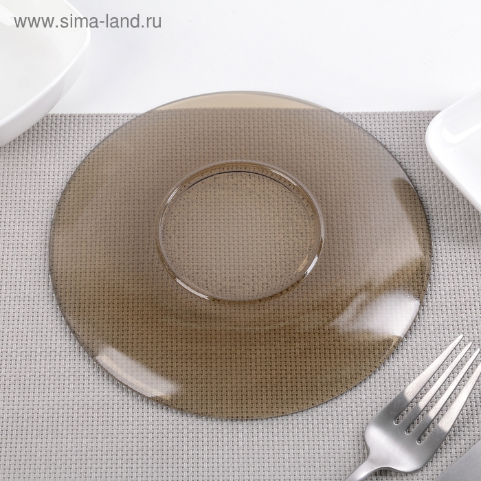 Блюдце Basilico, d=16 см, цвет коричневый Блюдце Basilico, d=16 см, цвет коричневый