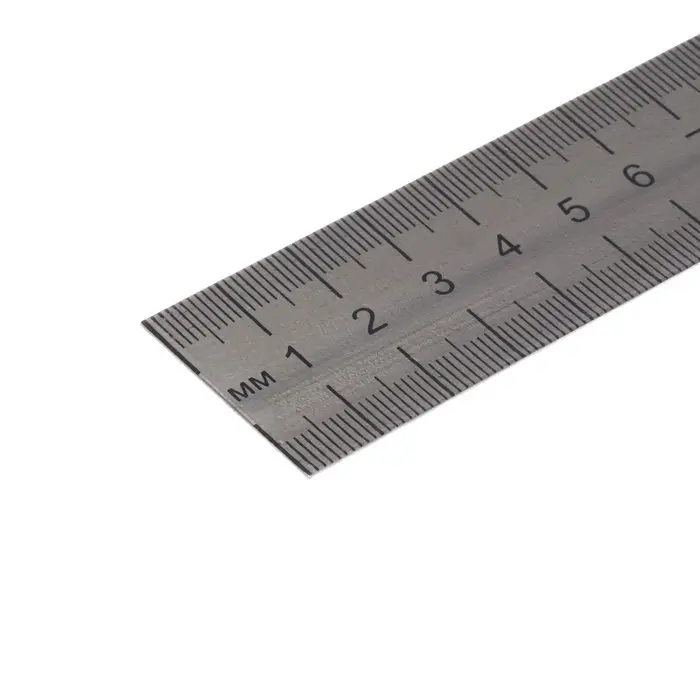 Линейка металлическая, стальная, пружинистая, нержавеющая, 100 см, ЛС-ПР-100