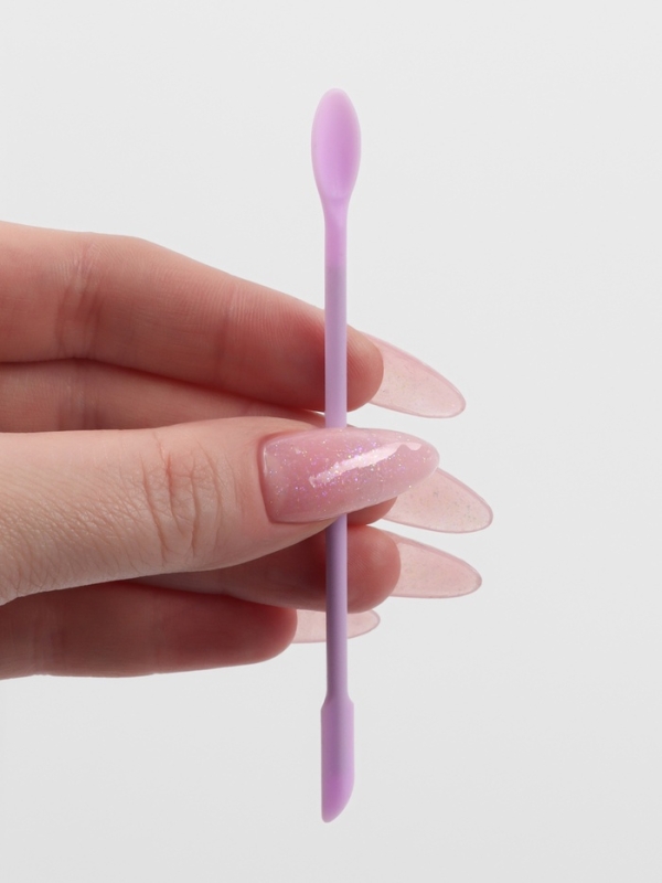 Спатула д/косметических средств 2сторонняя 10,5см силикон МИКС пакет QF Спатула д/косметических средств 2сторонняя 10,5см силикон МИКС пакет QF