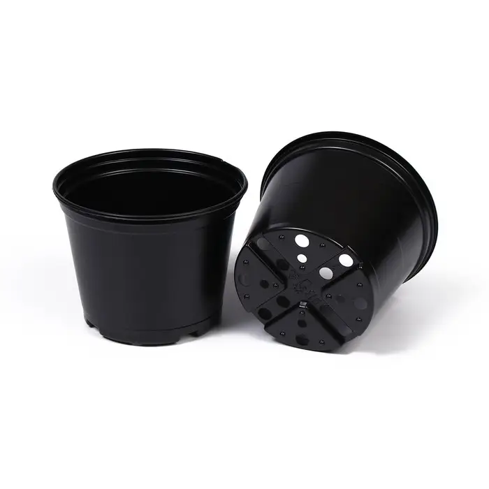 Горшок для рассады, 1 л, d = 13 см, h = 10,5 см, чёрный, Greengo