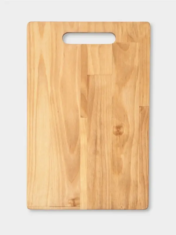 Доска разделочная Классик, пропитана маслом, береза, 29,5х19,5х1,8/1,6 см