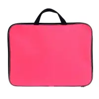 Папка А3 Calligrata, с ручками, текстиль, 20 мм, стандарт, 450&times;350 мм, розовая, 600D