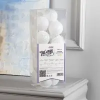 Гирлянда &laquo;Нить&raquo; 5 м с насадками &laquo;Клубки белоснежные&raquo;, IP20, прозрачная нить, 20 LED, свечение тёплое белое, 220 В