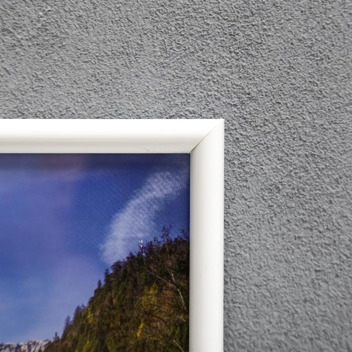 Фоторамка формат А4 21х30 см  45-b (Ф) белая (пластиковый экран)