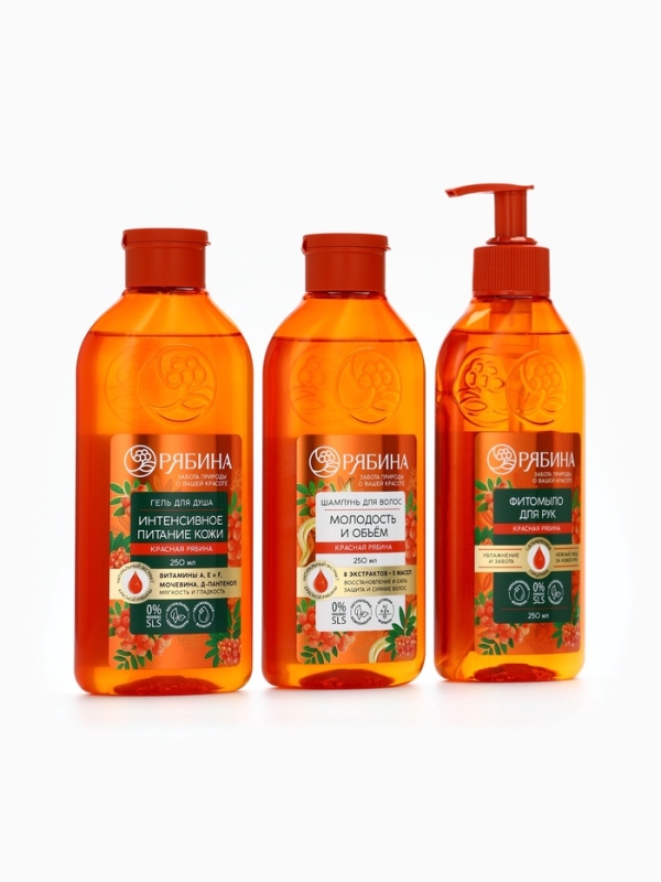 Гель для душа, интенсивное питание кожи, аромат рябины, 250 мл, Рябина Гель для душа, интенсивное питание кожи, аромат рябины, 250 мл, Рябина