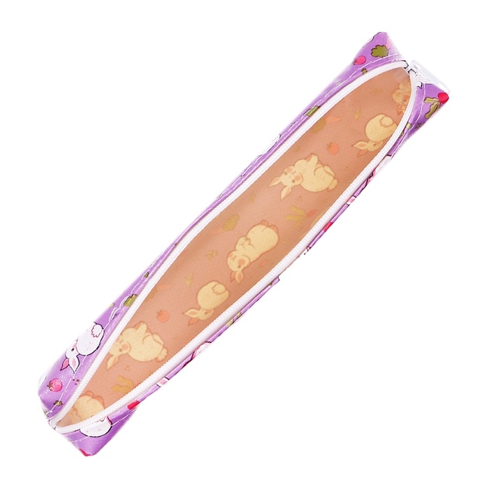 Пенал школьный «Кролики», на молнии, МИКС Пенал школьный «Кролики», на молнии, МИКС