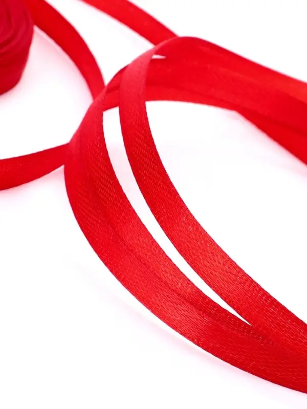 Лента атласная, 6 мм, 23±1 м, красная №26 Лента атласная, 6 мм, 23±1 м, красная №26