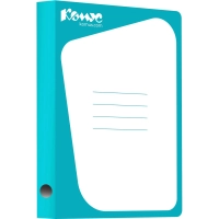 Скоросшиватель картон. Комус каширован.картон 30мм голубой