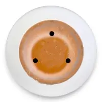 Горшок цветочный с поддоном 5 л, d122/h19,5 см серый керамика, "Туман" (М)