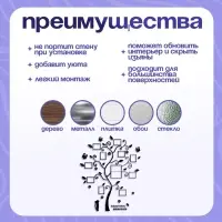 Наклейка интерьерная с фоторамками TAKE IT EASY &laquo;Воспоминания&raquo;, декор на стену, панно 130&times;106 см