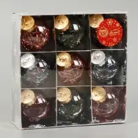 Ёлочные игрушки &laquo;Мелодия&raquo;, шары новогодние, d=6 см, набор 9 шт., диско ассорти, МИКС