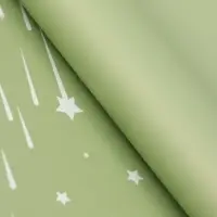 Пленка для цветов, "Звездопад", нежно-зелёная, 57х57 см