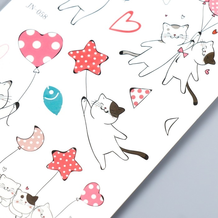 Татуировка на тело цветная Татуировка на тело цветная "Полёт котиков" светящаяся в темноте 12х7,5 см