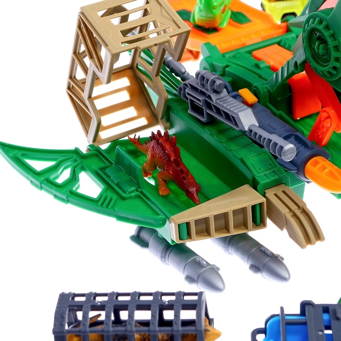 Парковка детская &laquo;Дино-База&raquo;, подвижные элементы, с аксессуарами