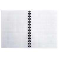 Бизнес-тетрадь BeSmart А5 120л. клетка спираль мягк пер. Storm волна N1931