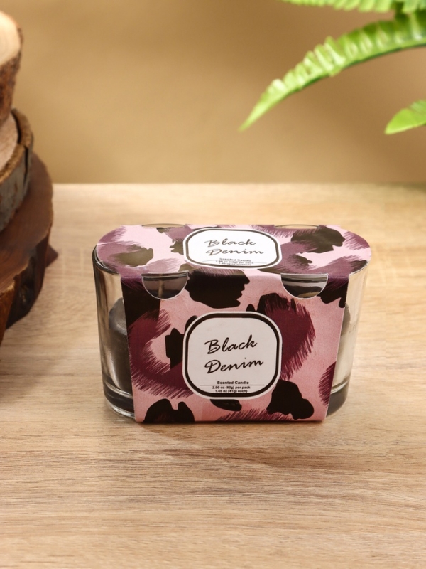 Набор свечей "BALLY BAND" 60 гр, чёрный деним