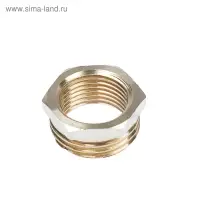 Футорка OTMO, 1/2" х 3/8", наружная/внутренняя резьба, никелированная латунь