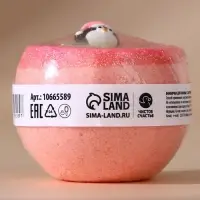 Бомбочка с игрушкой ЧИСТОЕ СЧАСТЬЕ &laquo;Пингвин&raquo;, 130 г, Новый Год