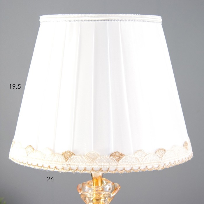 Лампа настольная с подсветкой Лампа настольная с подсветкой "Лаура" 1x60Вт E27 золото 25х25х41 см RISALUX