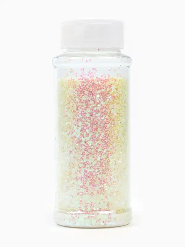 Конфетти &laquo;Шестиугольники&raquo; белые, голография, 0.1 см, 90 г