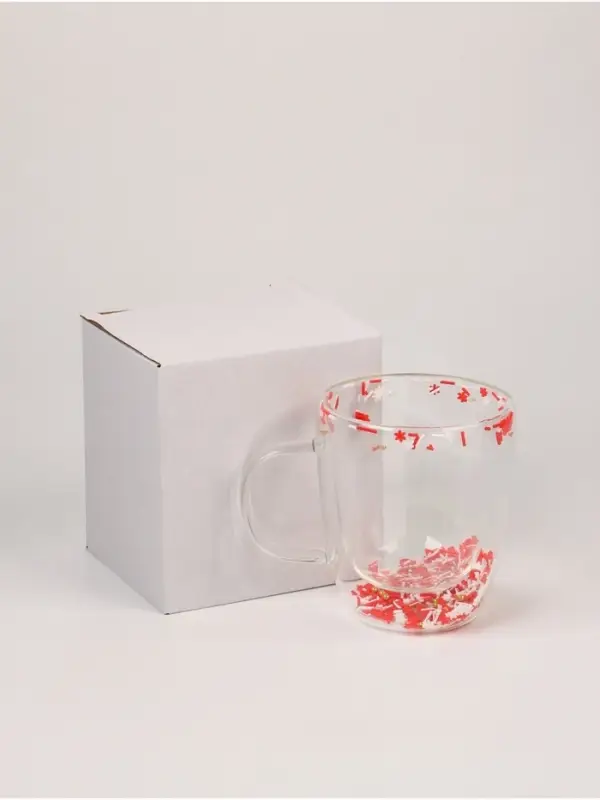 Кружка новогодняя с двойными стенками &laquo;Новогоднее настроение&raquo;, 350 мл