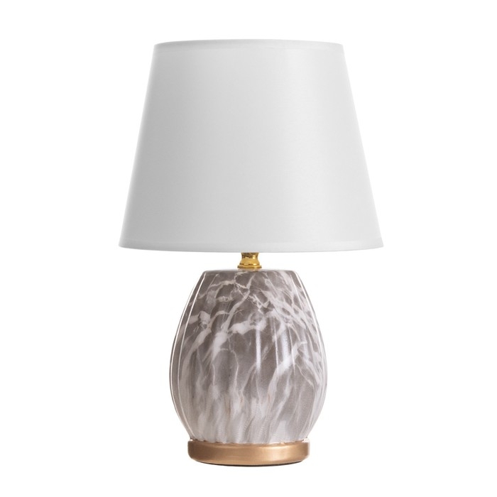 Лампа настольная Лампа настольная "Валерия" 1х40Вт Е14 черный/белый 20х20х31см