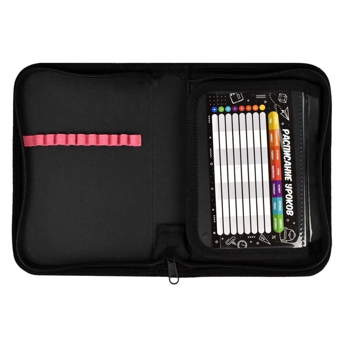 Пенал 1 секция, 133 х 200 х 35 мм, текстильный, Феникс Пенал 1 секция, 133 х 200 х 35 мм, текстильный, Феникс "Розовая девушка"