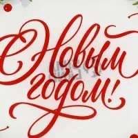 Блюдо овальное &laquo;Новый год&raquo;, 24.5&times;15&times;2 см