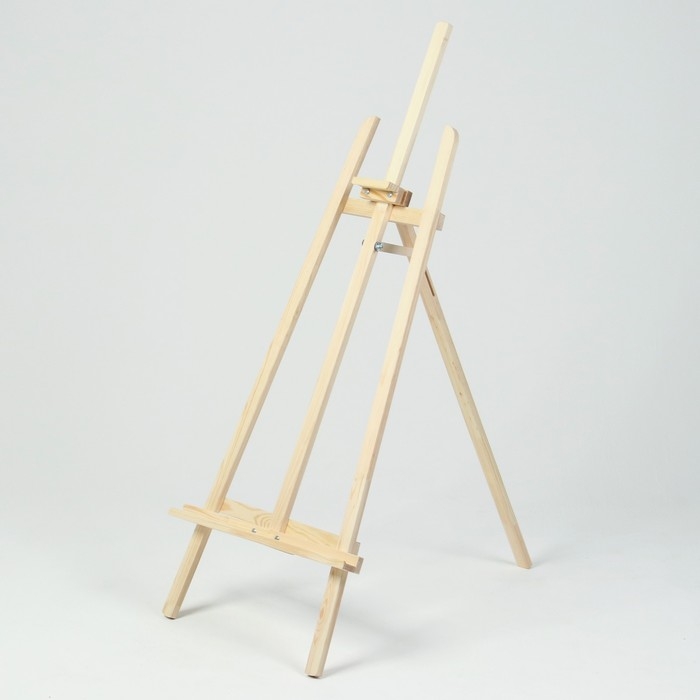 Мольберт тип «Лира» 145 х 52 см, с бегунком, неокрашенное дерево, Calligrata Мольберт тип «Лира» 145 х 52 см, с бегунком, неокрашенное дерево, Calligrata