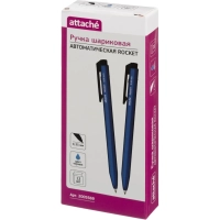 Ручка шариковая автоматическая Attache Rocket, д.ш. 0,5 мм, синяя