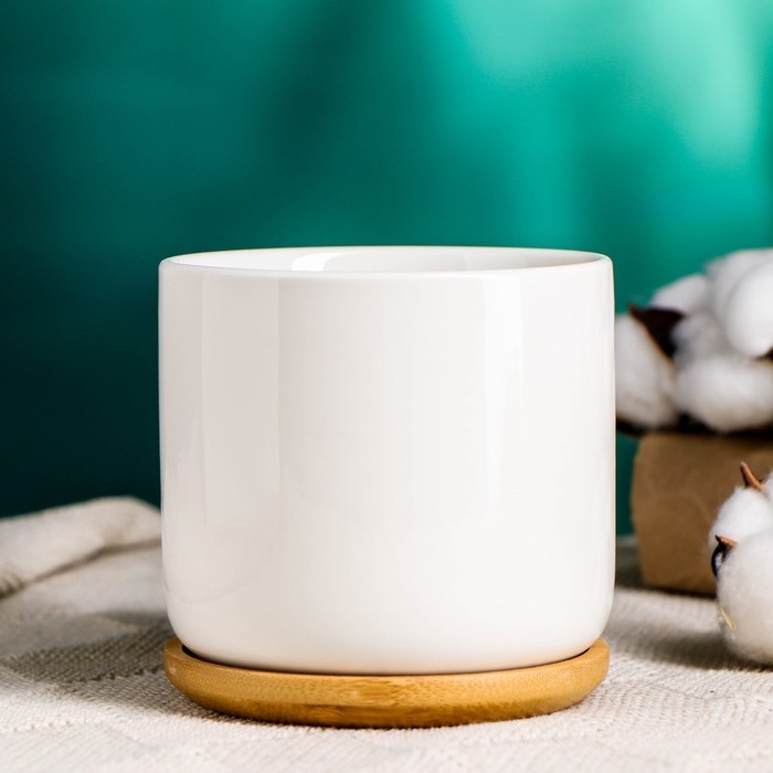 Горшок Горшок "Эко" 10х9,5см, белый