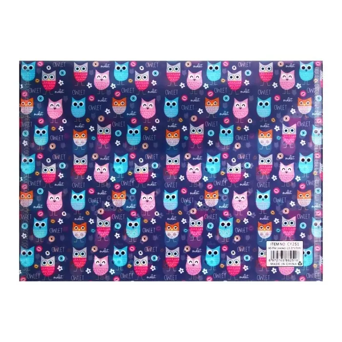 Папка-конверт на кнопке, А5, 180 мкм, МИКС Папка-конверт на кнопке, А5, 180 мкм, МИКС