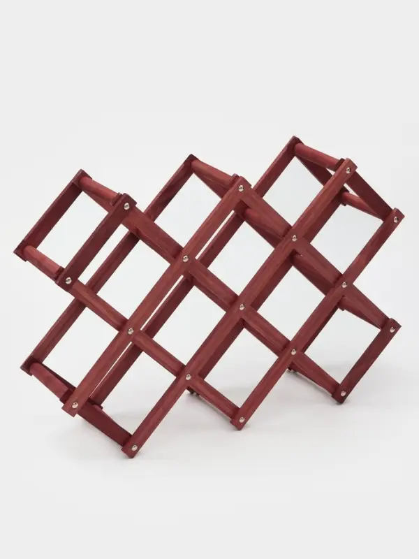 Подставка для бутылок Доляна &laquo;Бордо&raquo;, коричневая