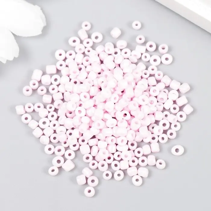 Бисер  Бисер "Zlatka" 08/0, 3 мм, 10 г 0966 св.розовый МИКС