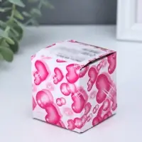 Сувенир "Котик-горшок и розовое дерево" 12 камней 3,8х3,5х7,5 см