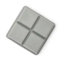 Форма для льда с крышкой &laquo;Заготовка&raquo;, 4 ячейки, 11.5&times;11.5&times;5 см,, силикон, серая