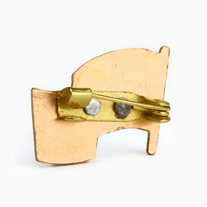 Значок «Флаг России», 2×3.5 см, цветной в золоте Значок «Флаг России», 2×3.5 см, цветной в золоте