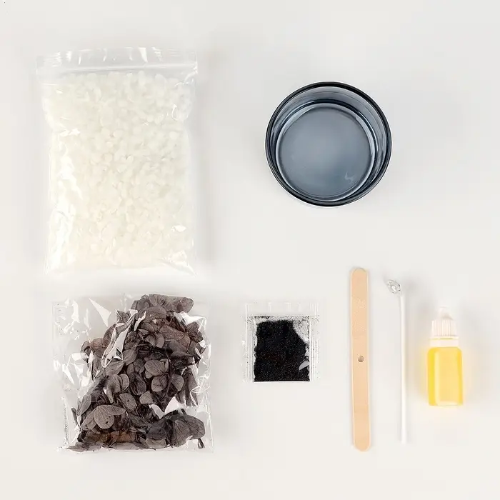 Свеча своими руками. Создание свечи &laquo;Черная гортензия&raquo;, набор для творчества